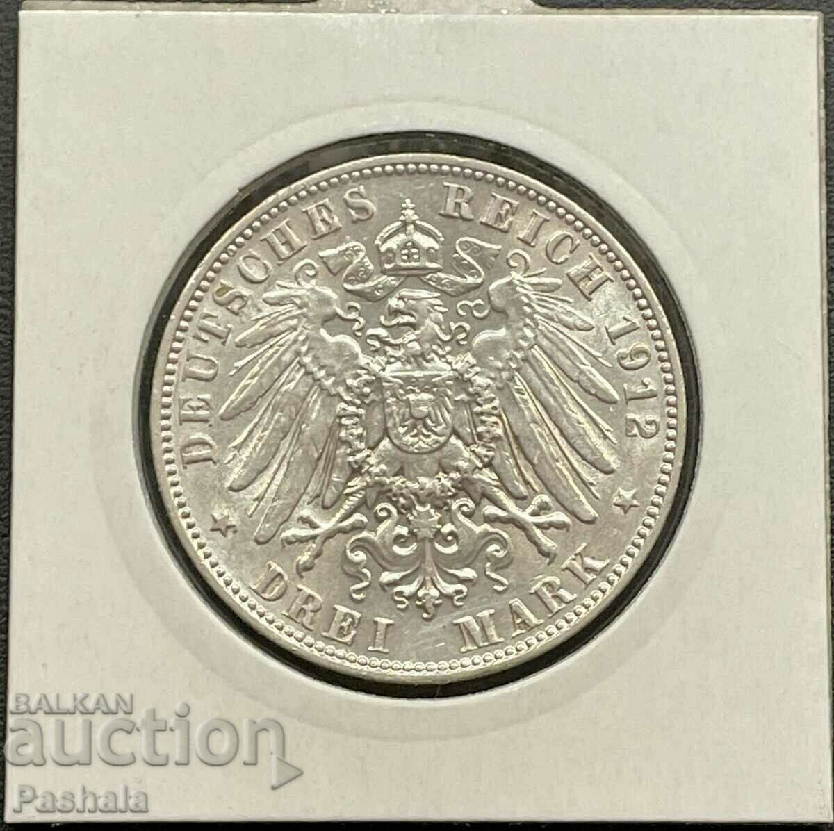 Germania 3 timbre 1912 Saxonia. Rar. cu preț 150.00 BGN | € 76.69 Germania 3 timbre 1912 Saxonia. Rar. cu preț 150.00 BGN | € 76.69