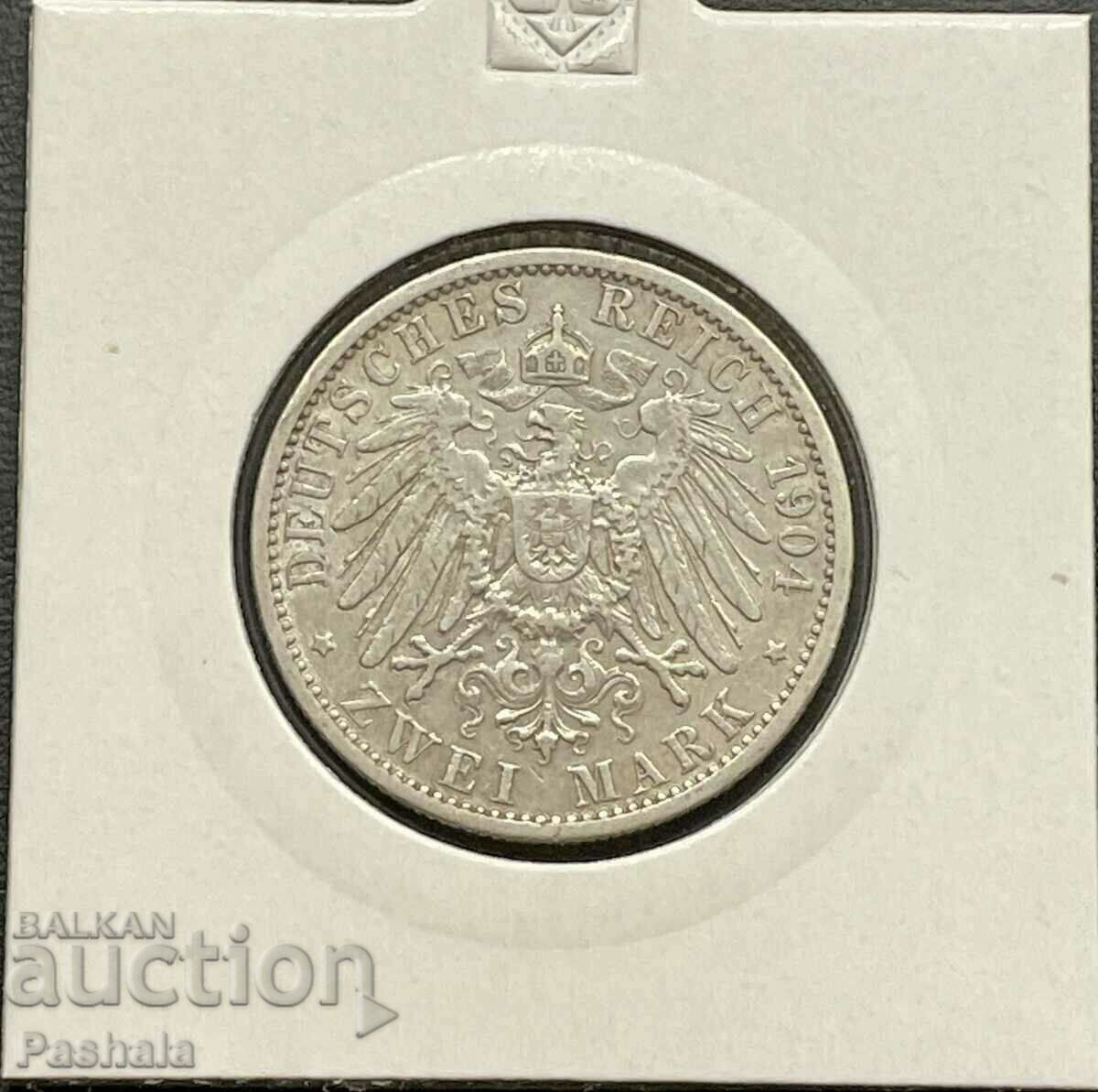 Germany 2 stamps 1904 Prussia. with price 70.00 BGN | € 35.79 Germany 2 stamps 1904 Prussia. with price 70.00 BGN | € 35.79