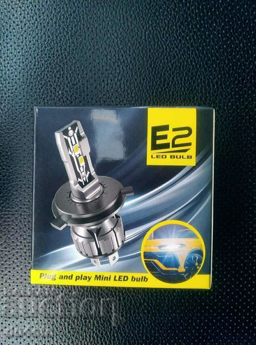 Set of LED Diode bulbs E2 H4 35W - 12V 6000K with price 45.00 BGN | € 23.01 Set of LED Diode bulbs E2 H4 35W - 12V 6000K with price 45.00 BGN | € 23.01