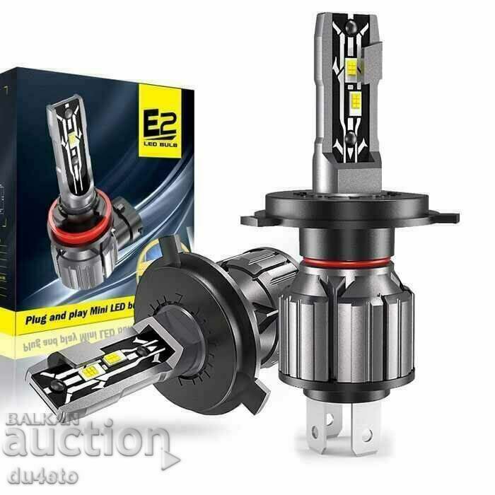 Set of LED Diode bulbs E2 H4 35W - 12V 6000K - 7 Set of LED Diode bulbs E2 H4 35W - 12V 6000K - 7