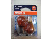 Set of 2 pcs. halogen bulbs "OSRAM - PY21W" new