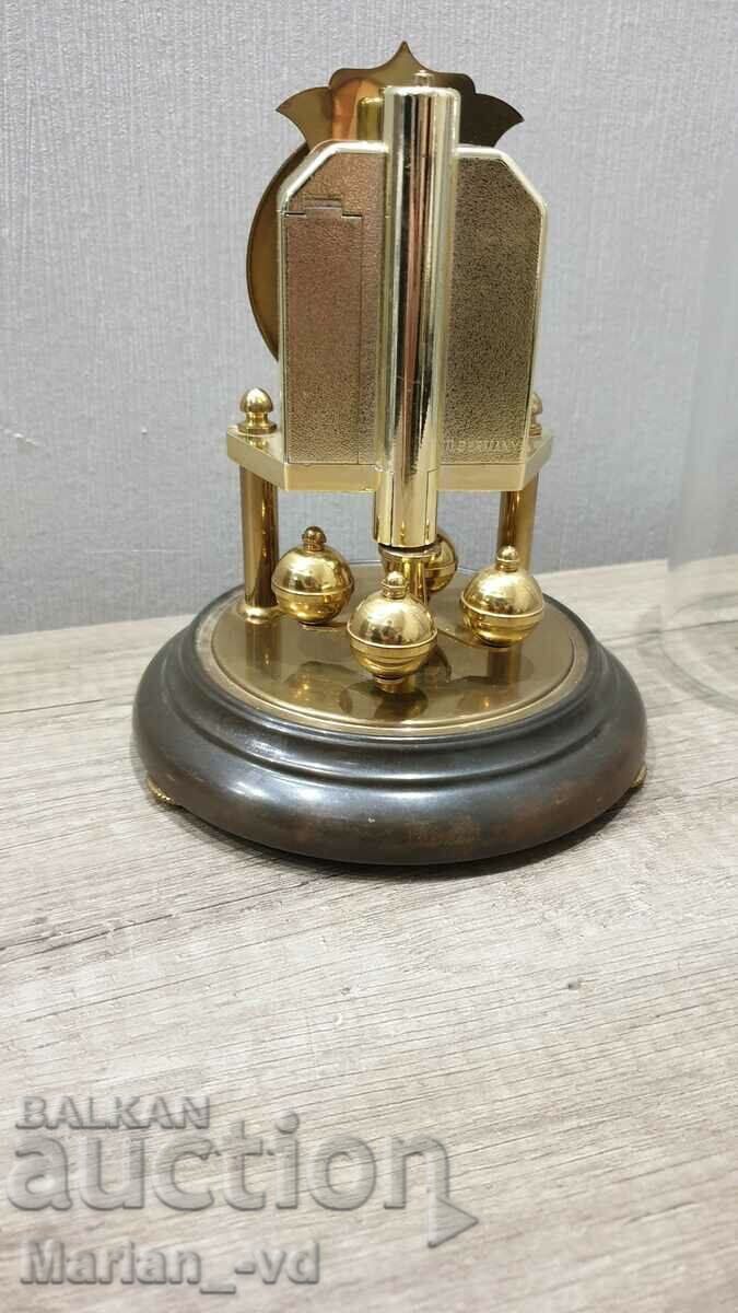 German table clock with glass dome - 5