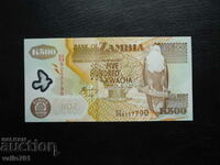 ZAMBIA 500 KWACHA 2008 POLIMER NOU UNC