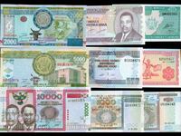 BURUNDI BURUNDI SET 10/ 100 500 1000 2000 5000 10000 OLD UNC