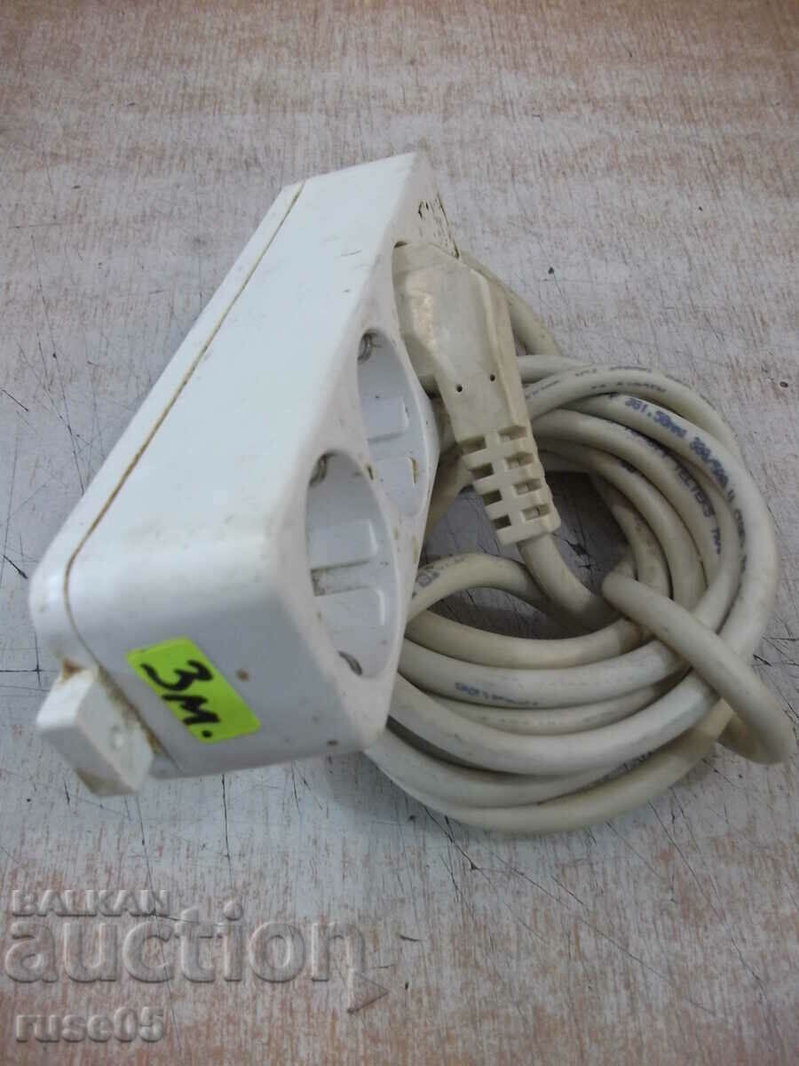 Delivery of Extension cord with a three-socket splitter - 3 m. - 132 Delivery of Extension cord with a three-socket splitter - 3 m. - 132