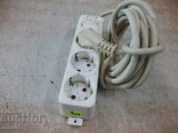 Extension cord with a three-socket splitter - 3 m. - 132