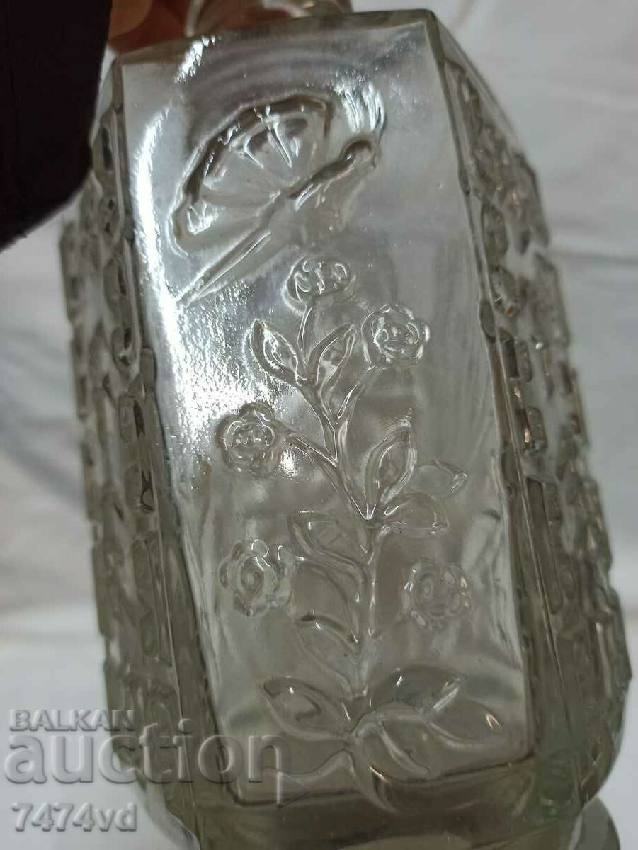 VERY OLD GLASS JACK, ANIMALS, HIEROGLYPHICS - 5 VERY OLD GLASS JACK, ANIMALS, HIEROGLYPHICS - 5