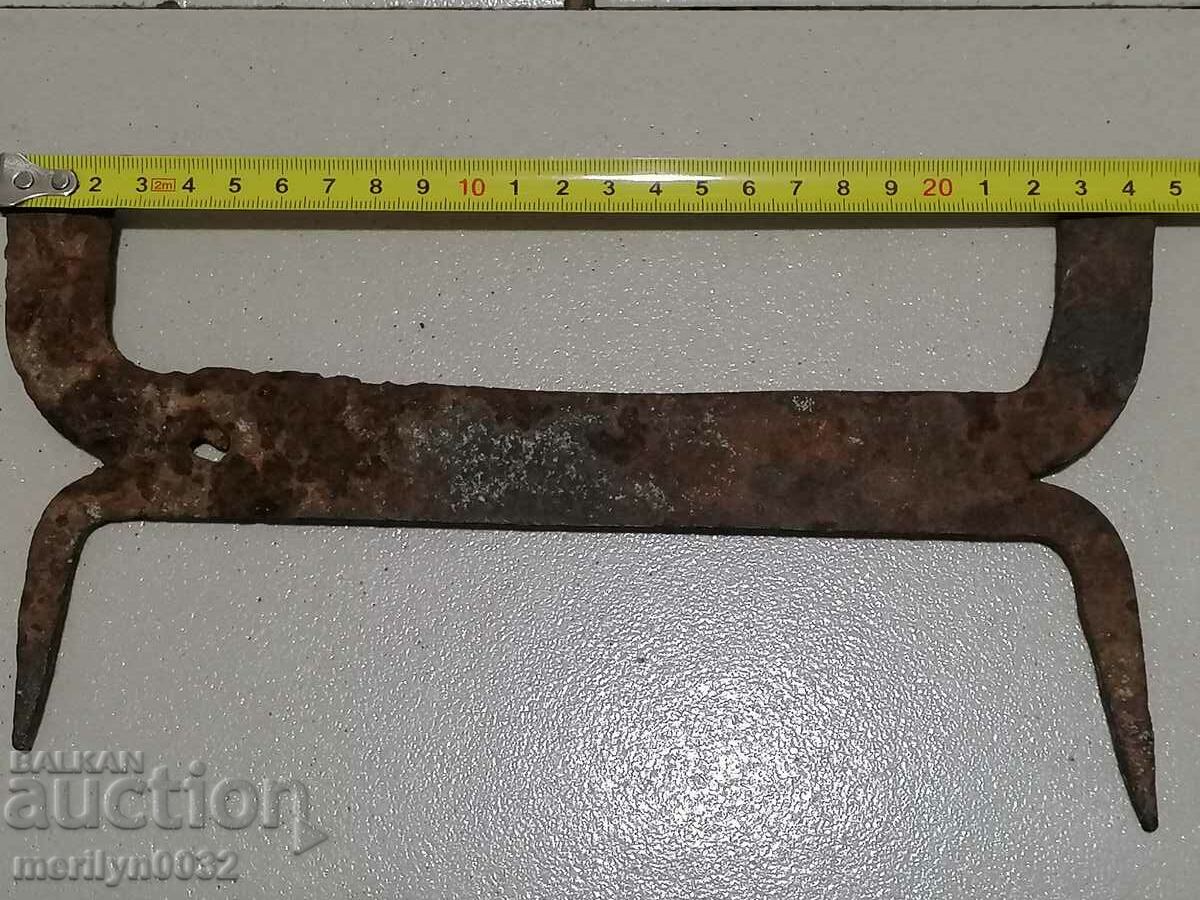 Old wrought iron scraper, wrought iron, primitive - 6