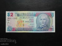 BARBADOS 2 DOLARI 2007 NOU UNC