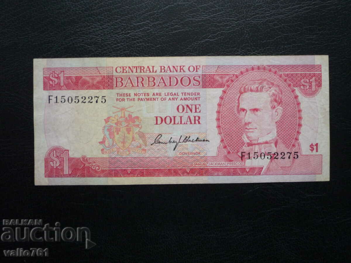 BARBADOS 1 DOLLAR 1973 BARBADOS 1 DOLLAR 1973