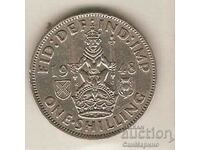 +Великобритания  1  шилинг  1948 г. шотландски герб