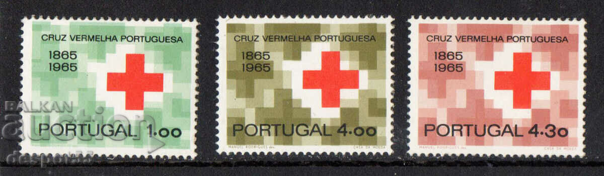 1965. Πορτογαλία. 100 χρόνια του Πορτογαλικού Ερυθρού Σταυρού.