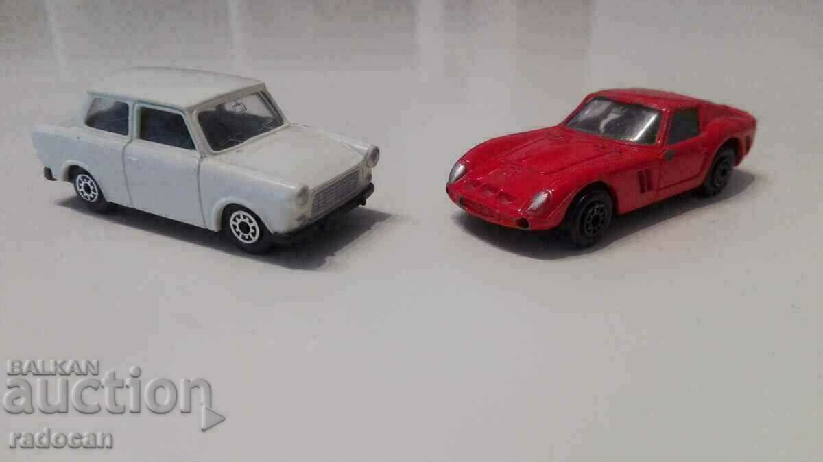 Trabant και Ferrari Daytona 250 GTO μεταλλικό καρότσι, παιχνίδια MC