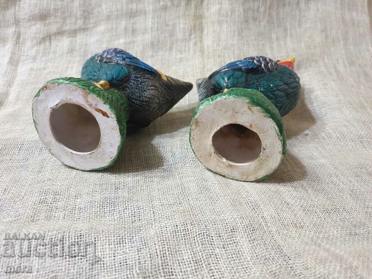 A pair of figurines - porcelain, majolica, biscuit - 5 A pair of figurines - porcelain, majolica, biscuit - 5