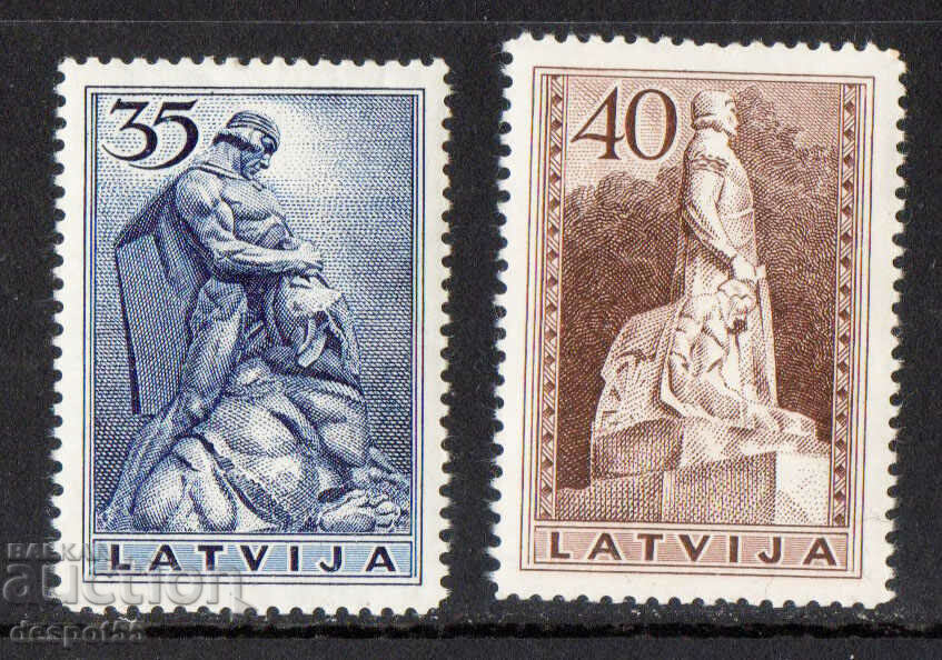 1937. Латвия. Мемориално издание - гравюра.