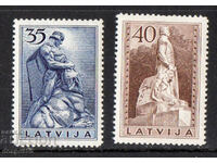 1937. Латвия. Мемориално издание - гравюра.