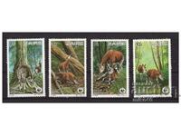 ZAIR 1984 Protected Animals WWF Pure Series