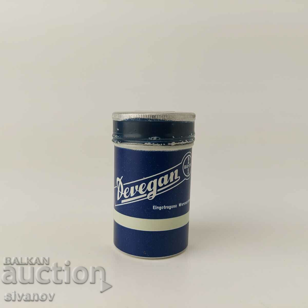 Стара алуминиева кутия от лекарство Devegan Bayer #5431
