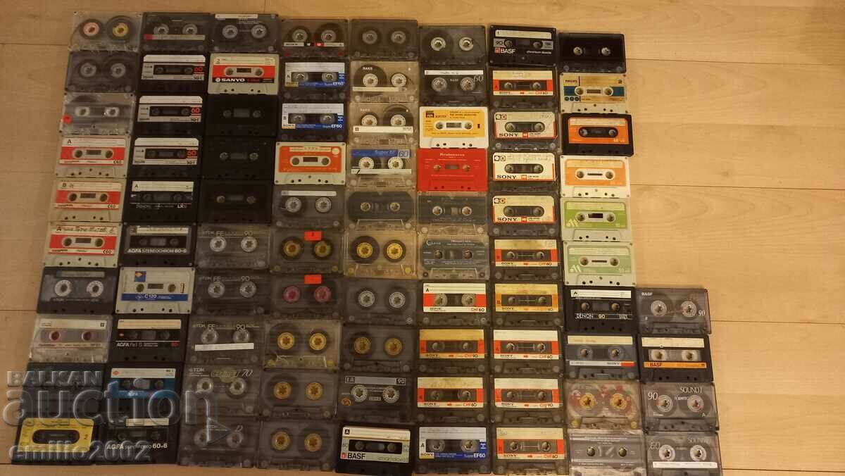 Audio cassettes 84 pcs