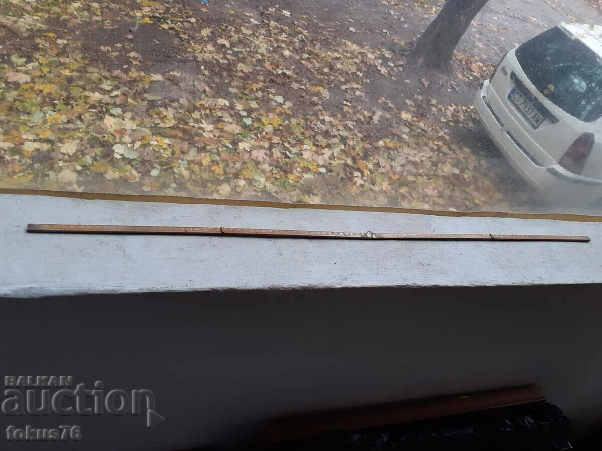 Old antique wooden meter with bronze elements - 6 Old antique wooden meter with bronze elements - 6