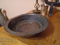 old solid, copper, pan, tinned 20/5 cm