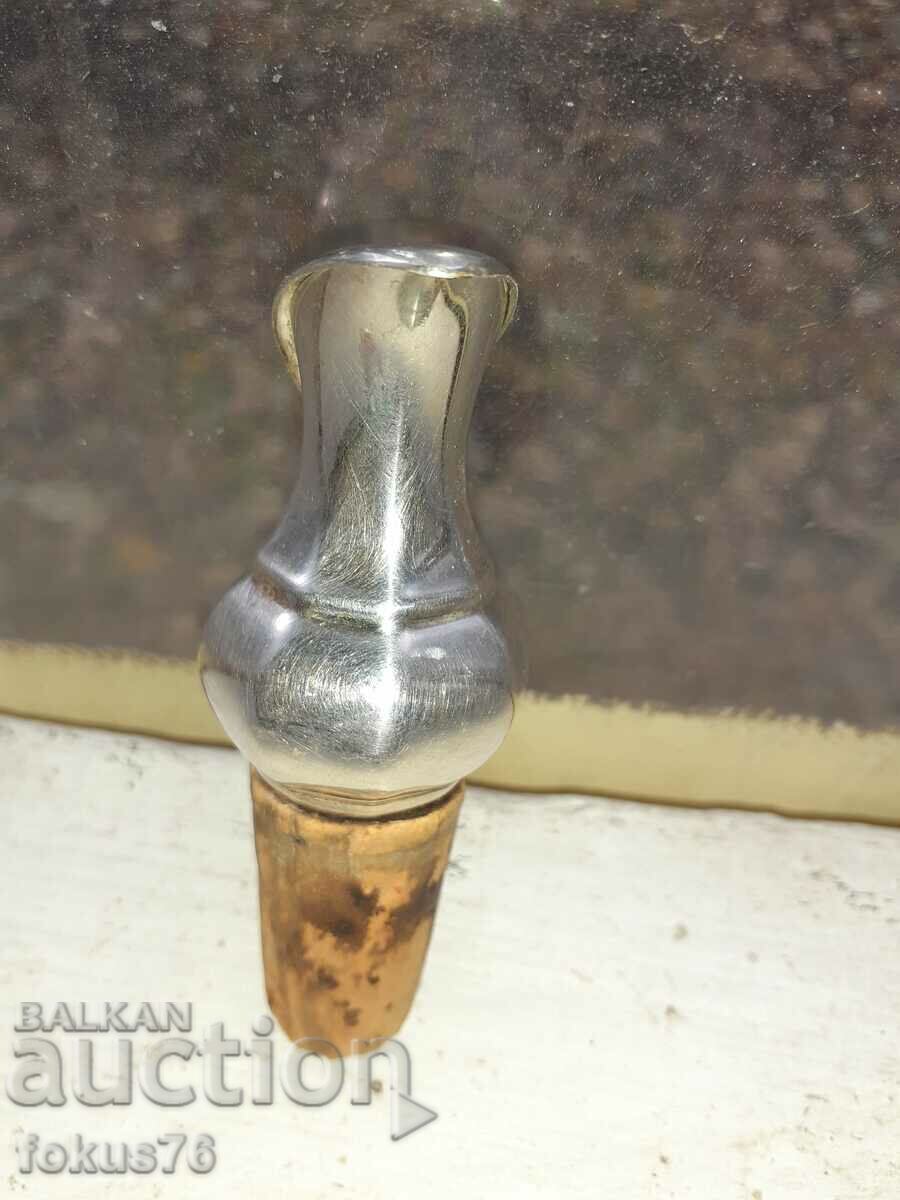 Auction Old Antique Thick Silver Plated Art Deco Wine Decanter Auction Old Antique Thick Silver Plated Art Deco Wine Decanter