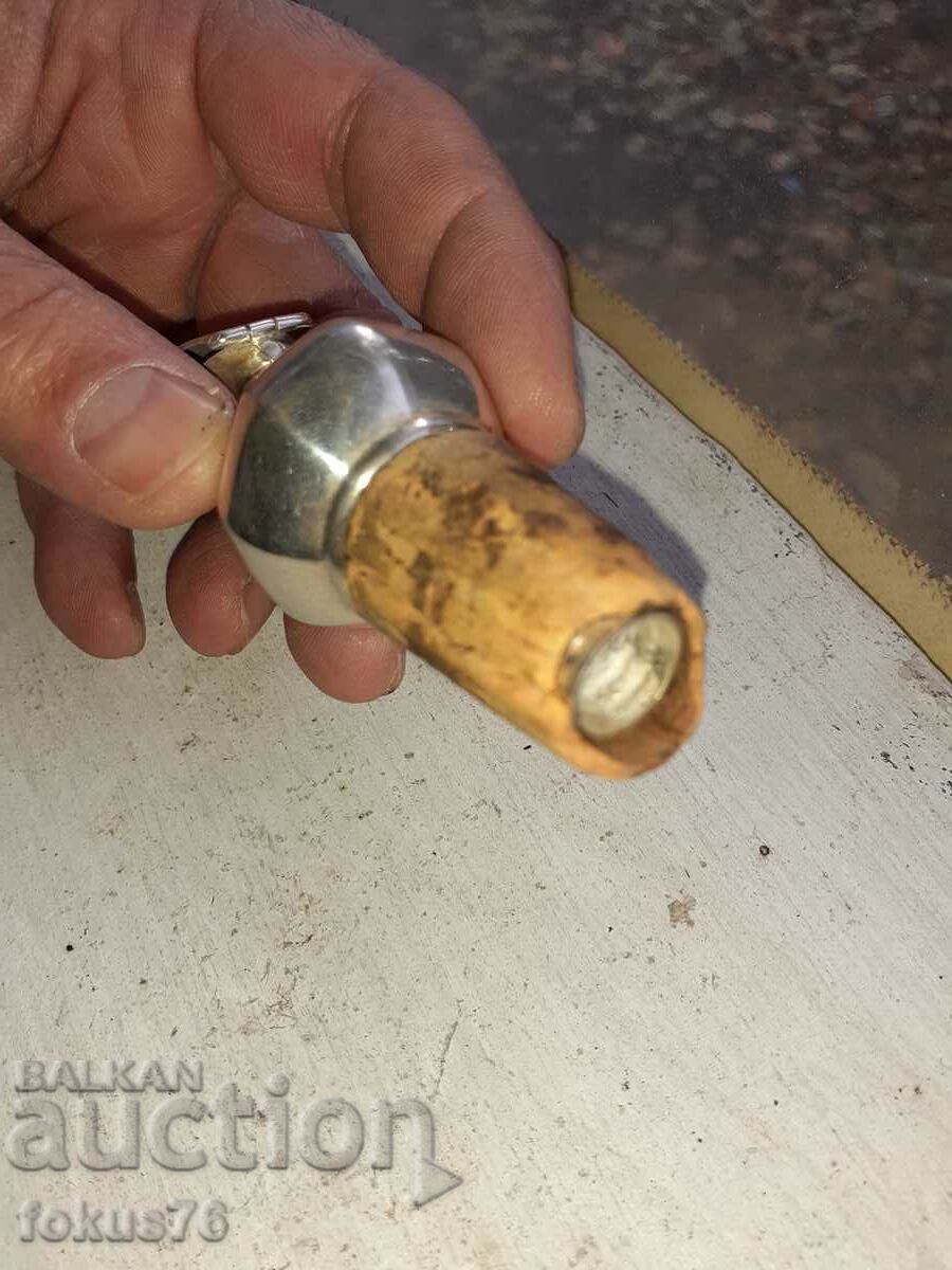 Old Antique Thick Silver Plated Art Deco Wine Decanter - 5 Old Antique Thick Silver Plated Art Deco Wine Decanter - 5