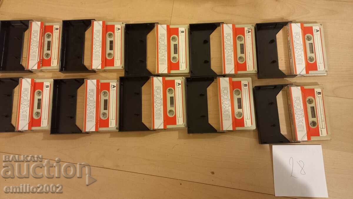 Audio cassettes 10pcs 28 with price 9.00 BGN | € 4.60 Audio cassettes 10pcs 28 with price 9.00 BGN | € 4.60