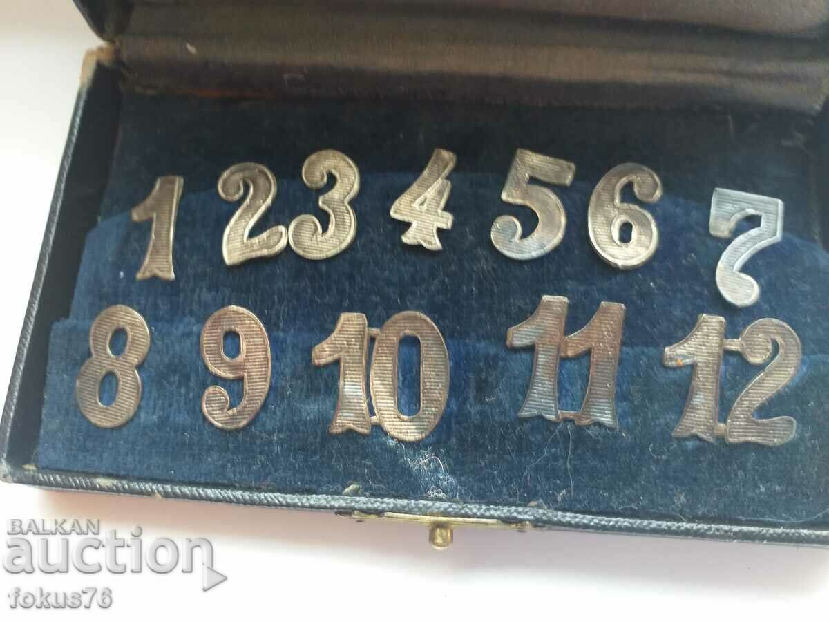 Licitație Găsire antică rară - Set de numere „Alpacca”.