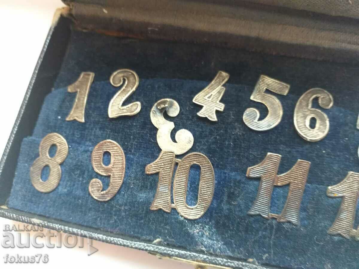 Livrarea Găsire antică rară - Set de numere „Alpacca”.