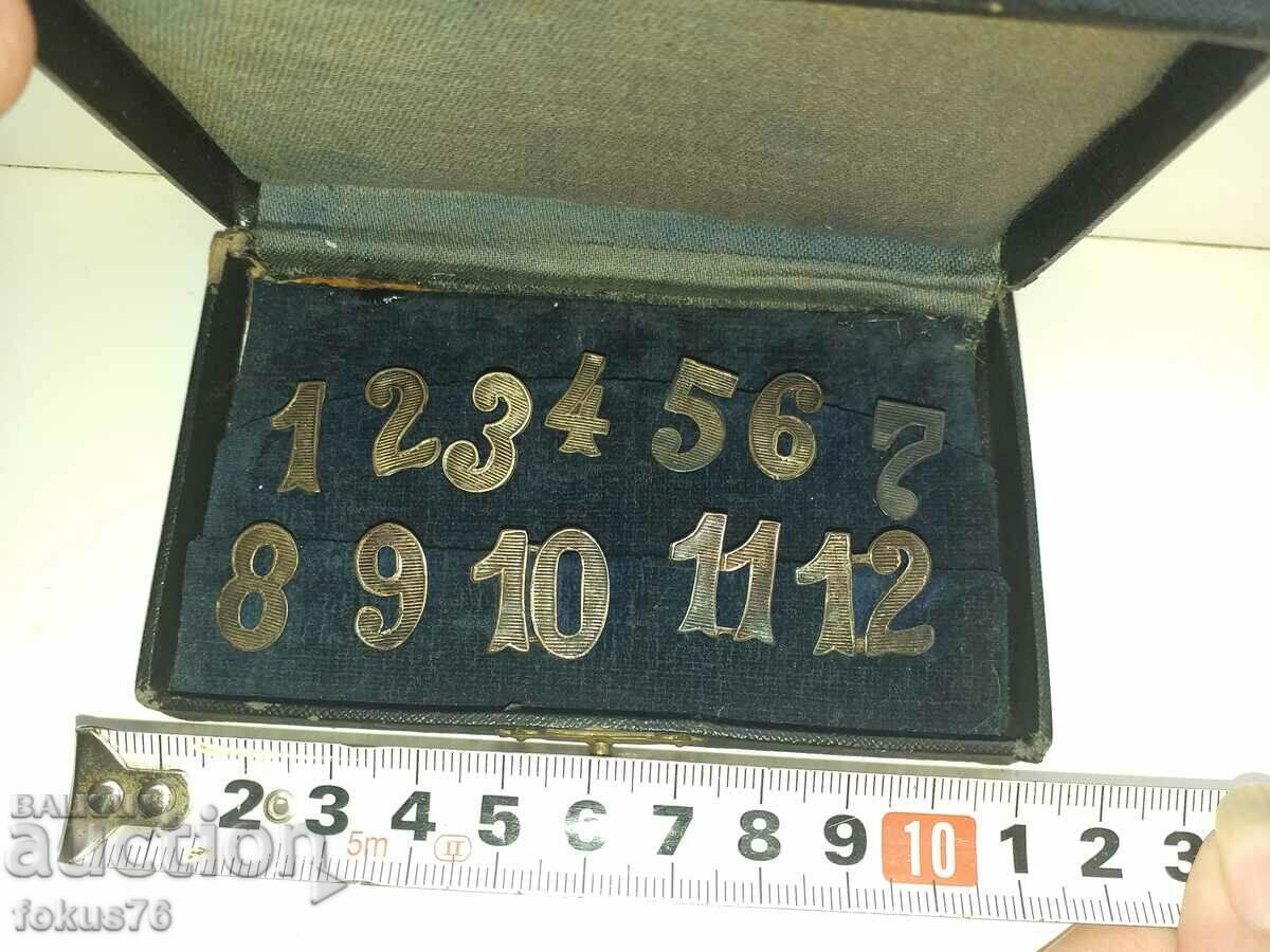 Găsire antică rară - Set de numere „Alpacca”. - 5