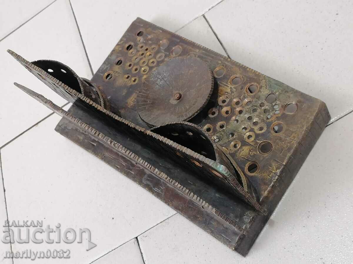 Wrought bronze pencil case from the company stationery inkwell - 5 Wrought bronze pencil case from the company stationery inkwell - 5