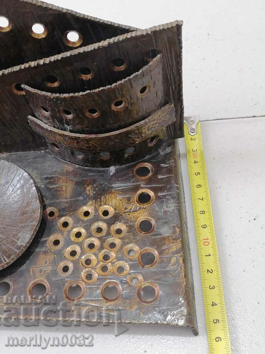 Wrought bronze pencil case from the company stationery inkwell - 6 Wrought bronze pencil case from the company stationery inkwell - 6