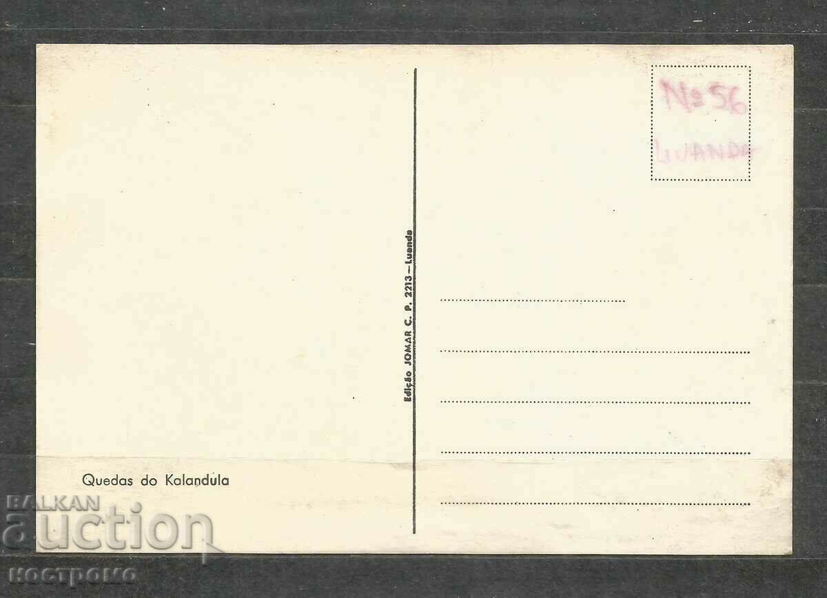 ANGOLA - Old Post card - A 1307 with price 1.00 BGN | € 0.51