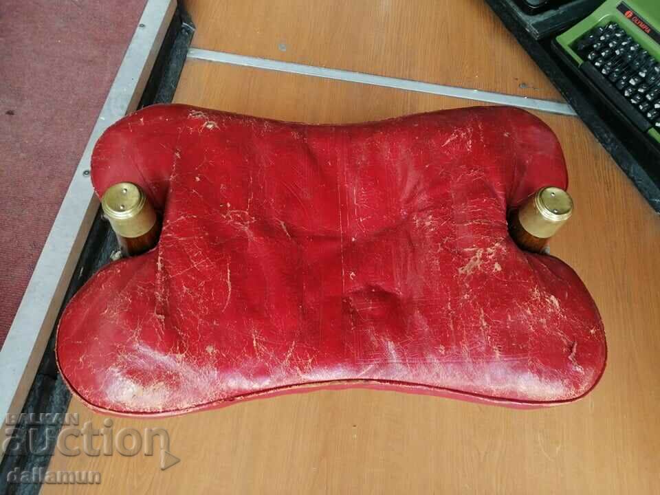 Auction antique wooden chair leather saddle Auction antique wooden chair leather saddle