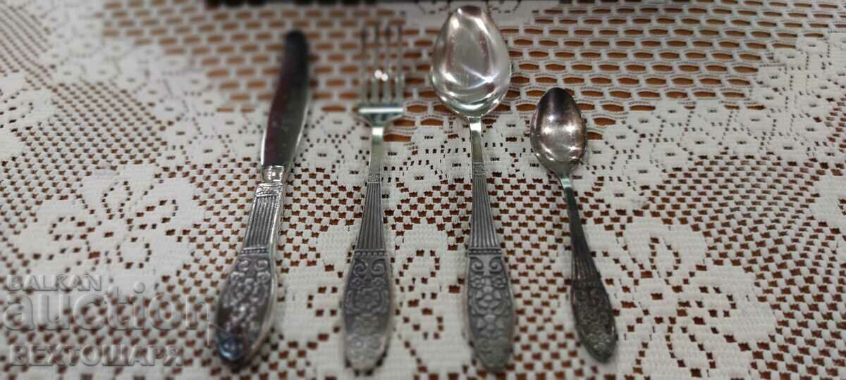Delivery of Antique Deep Silver Plated Russian Cutlery Delivery of Antique Deep Silver Plated Russian Cutlery