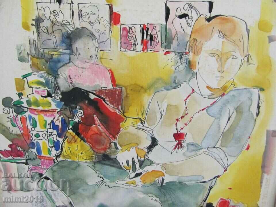 Auction Original Painting Watercolor Todor Dryankov Auction Original Painting Watercolor Todor Dryankov