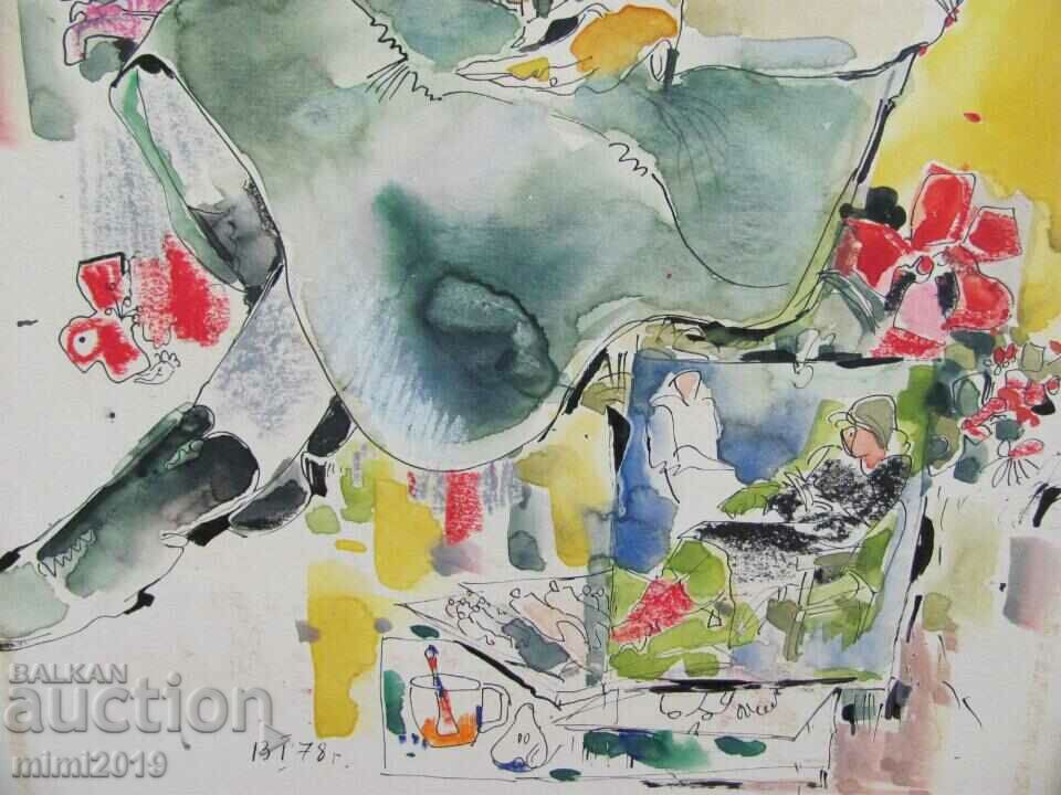 Original Painting Watercolor Todor Dryankov - 5 Original Painting Watercolor Todor Dryankov - 5