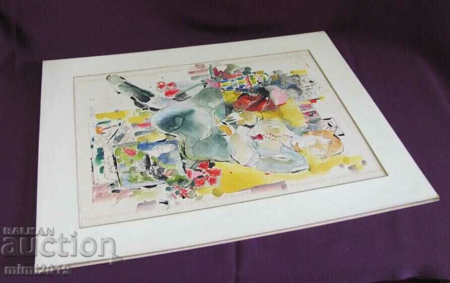 Original Painting Watercolor Todor Dryankov - 6 Original Painting Watercolor Todor Dryankov - 6