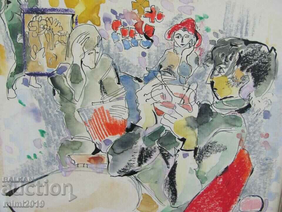 Auction Original Painting Watercolor Todor Dryankov Auction Original Painting Watercolor Todor Dryankov