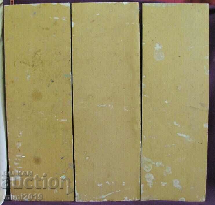 Painting Triptych Todor Dryankov Oil Phaser Signed 60x60cm - 7 Painting Triptych Todor Dryankov Oil Phaser Signed 60x60cm - 7