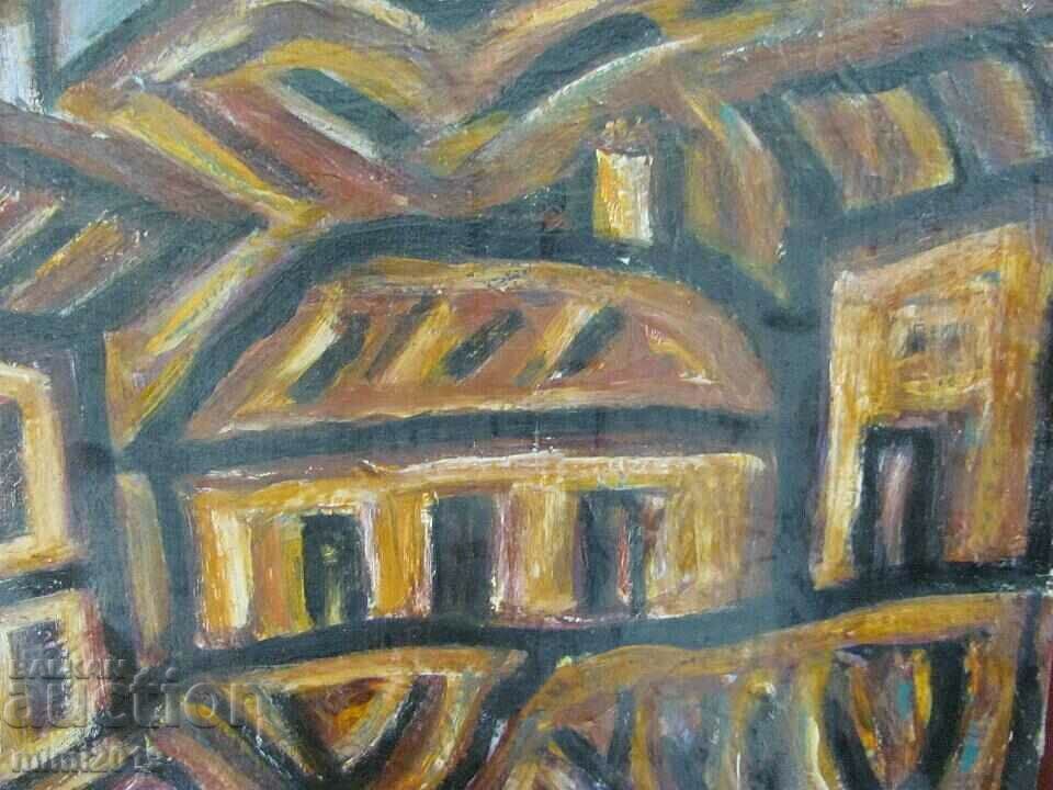 Painting Oil Cardboard style Genko Genkov 50x35 cm. Signed with price 240.00 BGN | € 122.71 Painting Oil Cardboard style Genko Genkov 50x35 cm. Signed with price 240.00 BGN | € 122.71