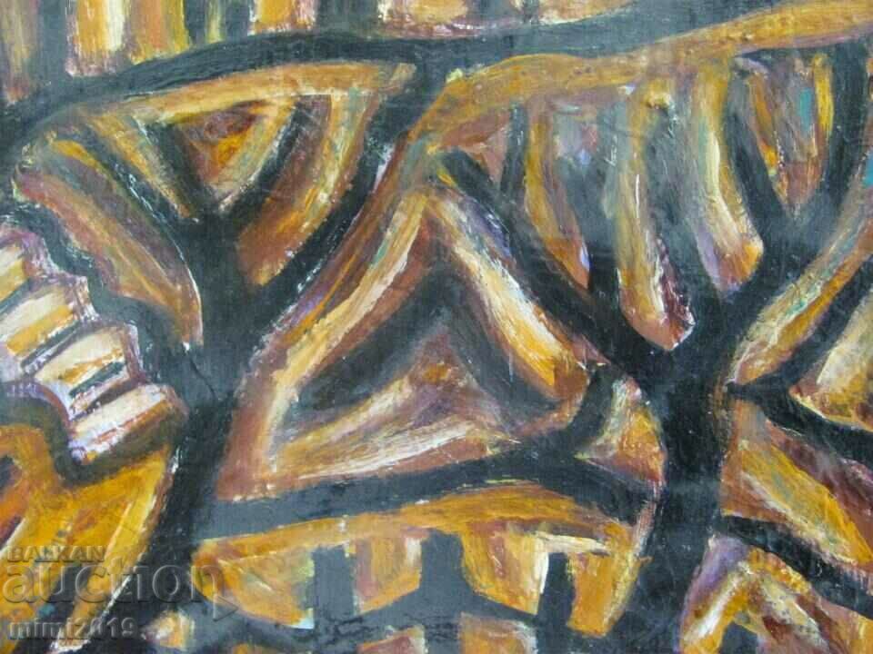 Delivery of Painting Oil Cardboard style Genko Genkov 50x35 cm. Signed Delivery of Painting Oil Cardboard style Genko Genkov 50x35 cm. Signed