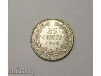 Ολλανδία 25 σεντς Ασήμι 1903