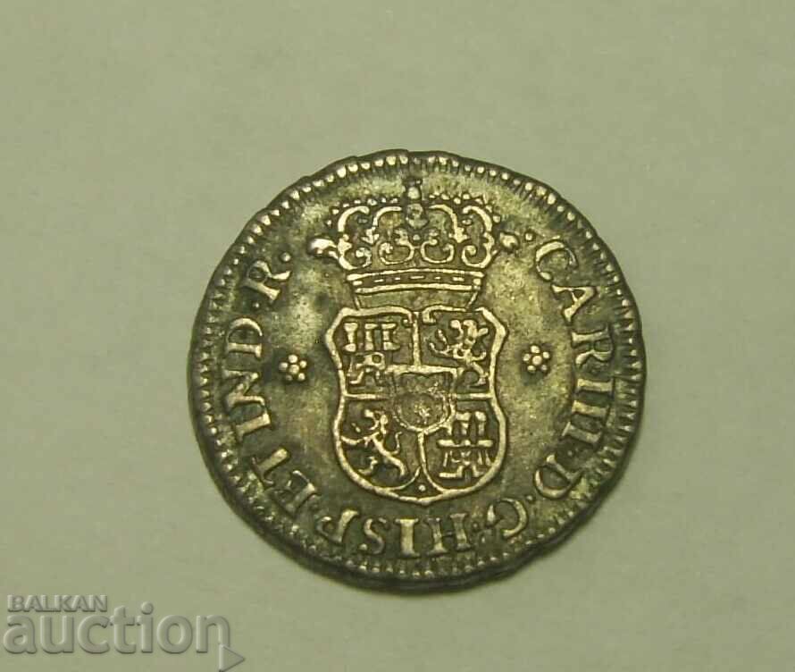 Auction Peru 1/2 Real 1761 Excellent Silver Auction Peru 1/2 Real 1761 Excellent Silver