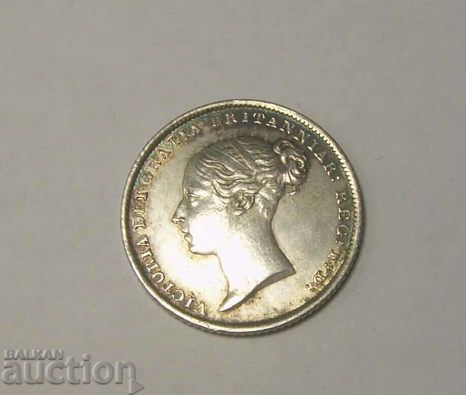 Auction Great Britain 6 pence 1845 silver Auction Great Britain 6 pence 1845 silver