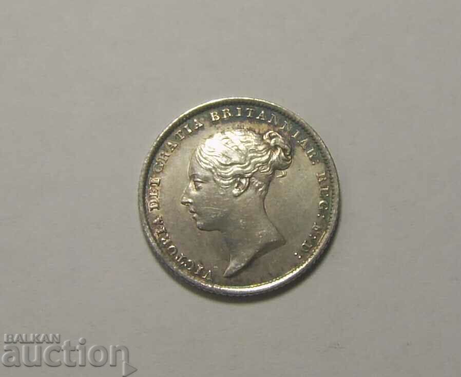 Delivery of Great Britain 6 pence 1845 silver Delivery of Great Britain 6 pence 1845 silver