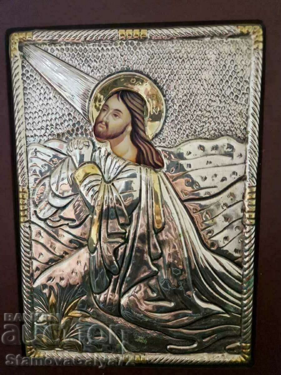 Auction A lovely antique silver icon Auction A lovely antique silver icon