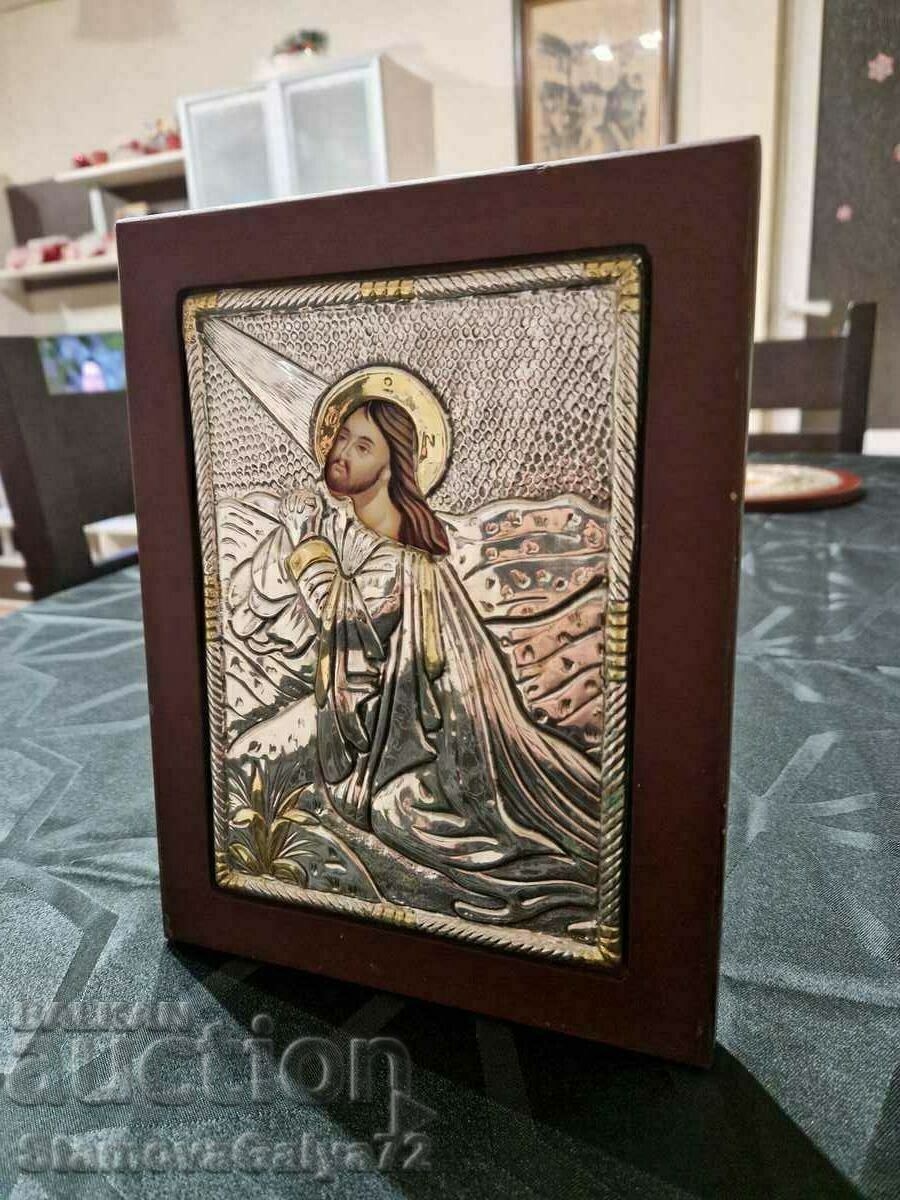 A lovely antique silver icon - 5 A lovely antique silver icon - 5