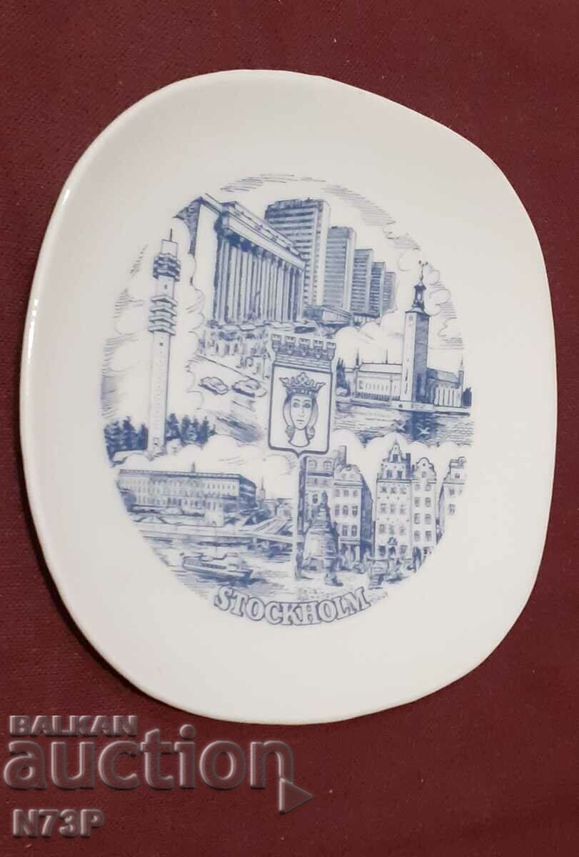 Auction PORCELAIN PLATE.. BYGDO.. STOCKHOLM. Auction PORCELAIN PLATE.. BYGDO.. STOCKHOLM.
